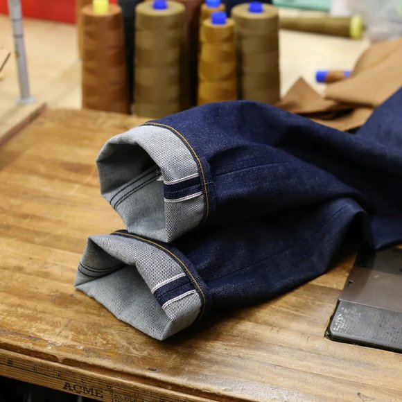 Railcar Fine Goods - Spikes x001 Slim Taper 13.5oz Jeans - Picture 2 of 3